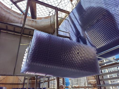 雙曲線自然通風式冷卻塔發展歷程(管道式自然通風)